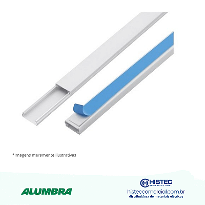 CANALETA PVC ADESIVADO SEM DIVISÓRIA 20x10x2000MM BR ALUMBRA 6247