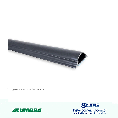 CANALETA PISO PVC CZ ADESIVADO SEM DIVISÓRIA 45x15x2000MM ALUMBRA 6274