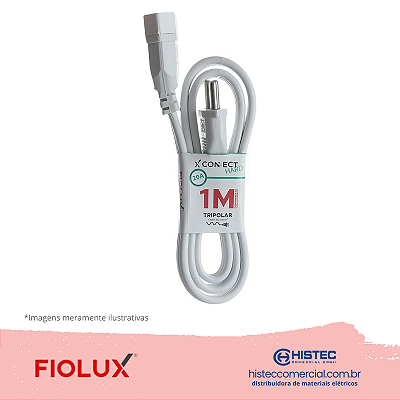 EXTENSÃO CONNECT HARD 3P M-F 20A COM CABO 1M BR FIOLUX