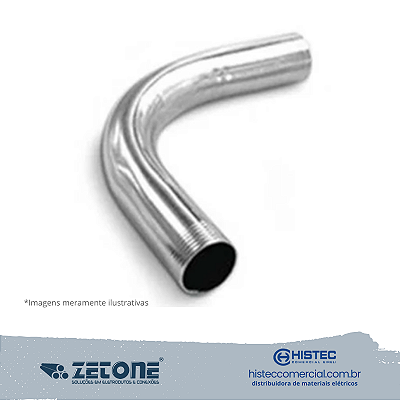 CURVA GALVANIZADA ELETROLÍTICA 90º 1/2" ZETONE