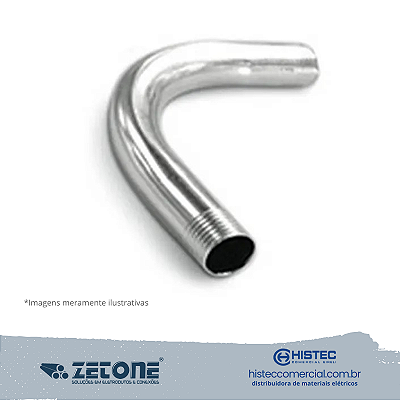 CURVA GALVANIZADA ELETROLÍTICA 90º 1 1/4" ZETONE