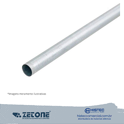 ELETRODUTO GALVANIZADA A FOGO 3/4" COM PAREDE 0,75 ZETONE