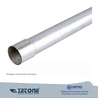 ELETRODUTO GALVANIZADA A FOGO 1 1/2" COM PAREDE 0,75 ZETONE