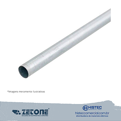 ELETRODUTO GALVANIZADO ELETROLÍTICO MÉDIO2 1" (0,80) ZETONE