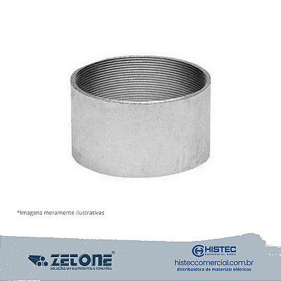 LUVA GALVANIZADO ELETROLÍTICA 1 1/4" ZETONE