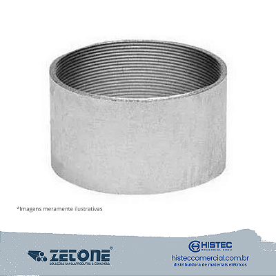 LUVA GALVANIZADO ELETROLÍTICA 2 1/2" ZETONE