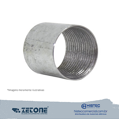 LUVA GALVANIZADO A FOGO 2 1/2" ZETONE