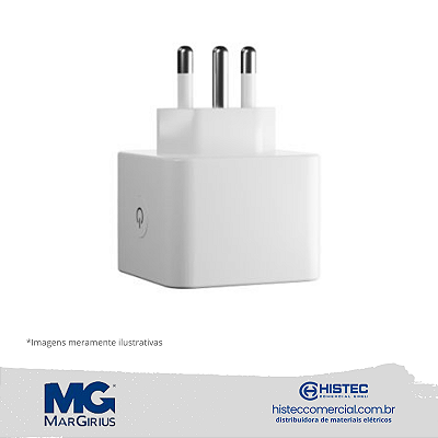 TOMADA INTELIGENTE 2P+T 10A IOT-OW41 BR BIVOLT 21563 MARGIRIUS
