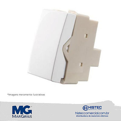 MÓDULO INTERRUPTOR BIPOLAR PARALELO 10A 250V MARGIRIUS SLEEK BR 16055