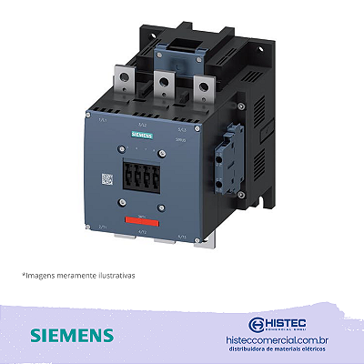 CONTATOR S12 3RT1075-6AP36 400A 220/240V 2NO+2NC SIEMENS