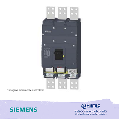 DISJUNTOR 3P SEM DISPARADOR 3VT4710-3AA30-0AA0 100KA SIEMENS