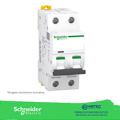 DISJUNTOR K60 2 POLOS CURVA B 16A 6/10KA REF 11348 SCHNEIDER