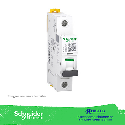 DISJUNTOR ACTI9 IC60N 1 POLO 25A CURVA C 10KA 220V A9F74125 SCHNEIDER