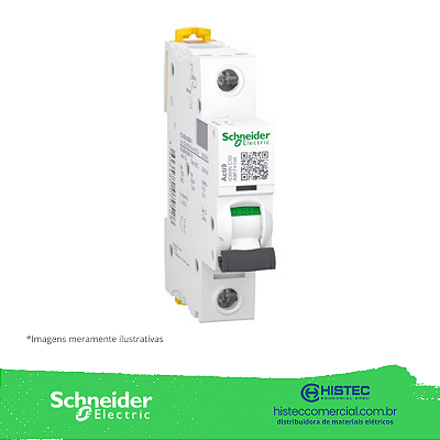 DISJUNTOR ACTI9 IC60N 1 POLO 50A CURVA C 10KA 220V A9F74150 SCHNEIDER