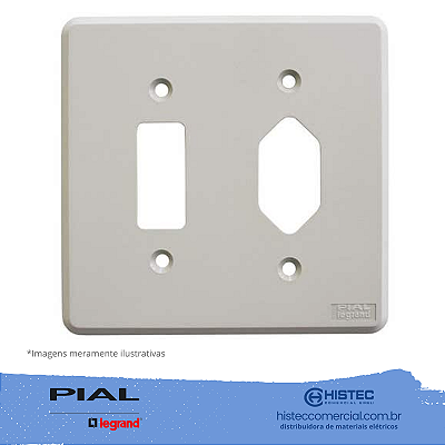SILENTOQUE 054394 PLACA TOMADA PB +1 POSTO 4X4 PIAL