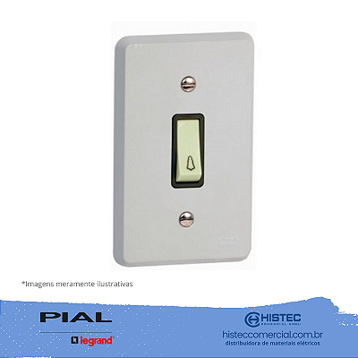 SILENTOQUE 1102 PULSADOR CAMPAINHA 2A/250V COM PLACA PIAL