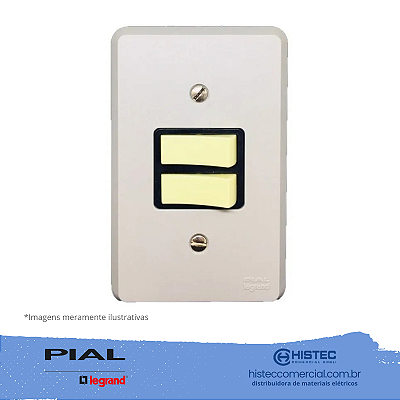SILENTOQUE 2101 CONJUNTO INTERRUPTOR SIMPLES+PARALELO COM PLACA PIAL