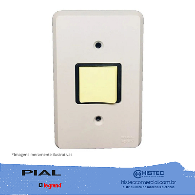 SILENTOQUE 2107 INTERRUPTOR INTERMEDIARIO TOMADA DUPLA COM PLACA PIAL