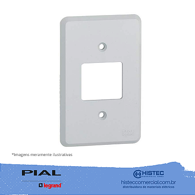 SILENTOQUE 8502 PLACA COM 1 POSTO DUPLO 4x2 PIAL
