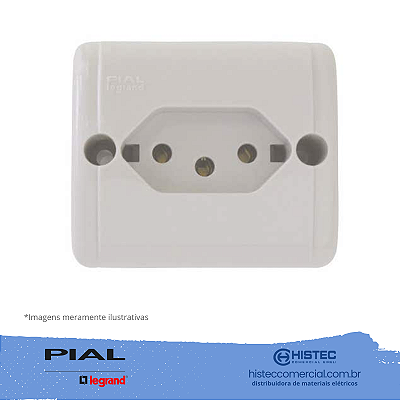 SILENTOQUE SOBREPOR 009998 TOMADA 2P+T 20A NBR14136 PIAL