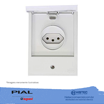 TOMADA 2P+T 20A NBR14136 PADRAO BR AQUATIC 064219 PIAL