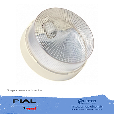 LUMINÁRIA REDONDA 100W E-27 BRANCA AQUATIC 60459 PIAL