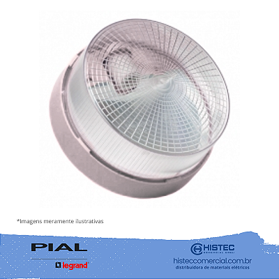 LUMINÁRIA REDONDA 100W E-27 CINZA AQUATIC 60463 PIAL