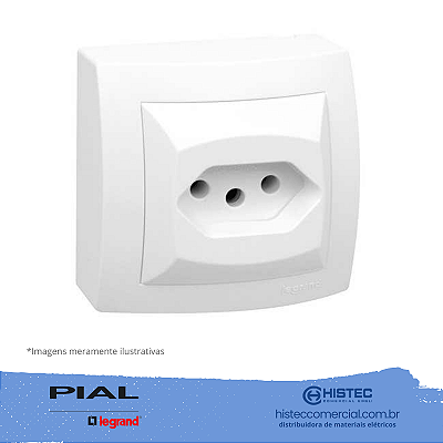 TOMADA 2P+T 10A NBR14136 PB SISTEMA X 675060 PIAL
