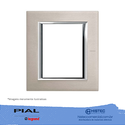 PLACA 4X4 TITANIO SPAZZOLATO AXOLUTE HA4826NX PIAL