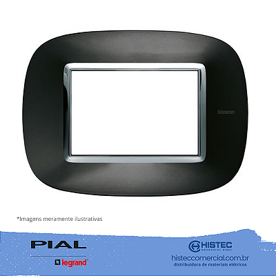 PLACA ELIPTICA 4X2 ANTRACITE AXO AXOLUTE HB4803XS PIAL