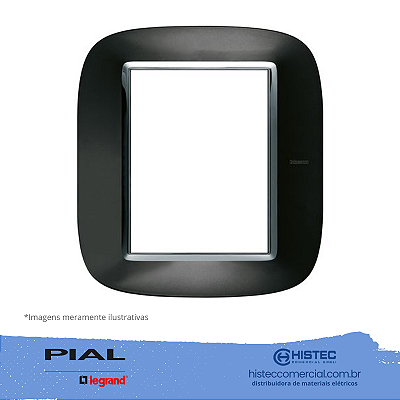 PLACA ELIPTICA 4X4 ANTRACITE AXO AXOLUTE HB4826XS PIAL