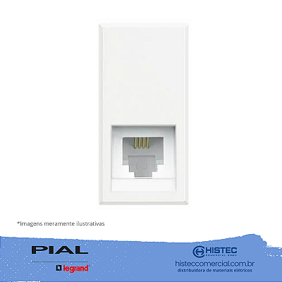 TOMADA RJ11 4 FIOS WHITE AXOLUTE HD4258C11N PIAL