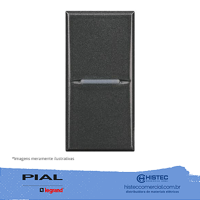 INTERRUPTOR SIMPLES AXIAL ANTRACITE AXOLUTE HS4001 PIAL
