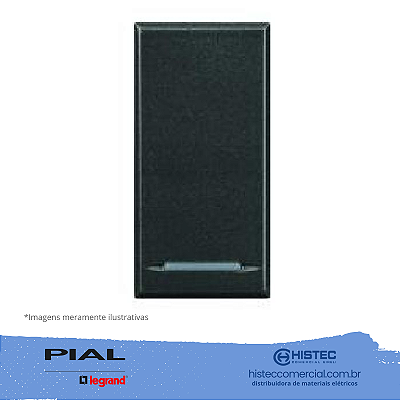 INTERRUPTOR SIMPLES BASCULANTE ANTRACITE AXOLUTE HS4051 PIAL
