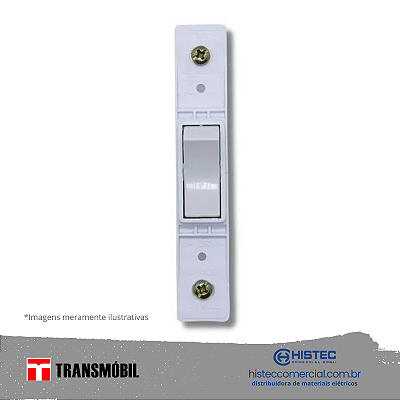 INTERRUPTOR SIMPLES CONDULETE 10A 250V 14001 BRANCO TRANSMOBIL