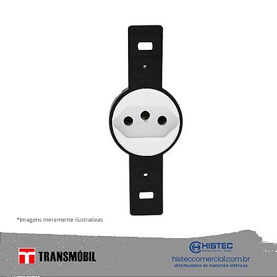 TOMADA CONDULETE 2P+T 10A 250V BR 23075N NBR14136 TRANSMOBIL