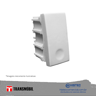 MÓDULO INTERRUPTOR SIMPLES 10A 250V 25001 BRANCO TRANSMOBIL