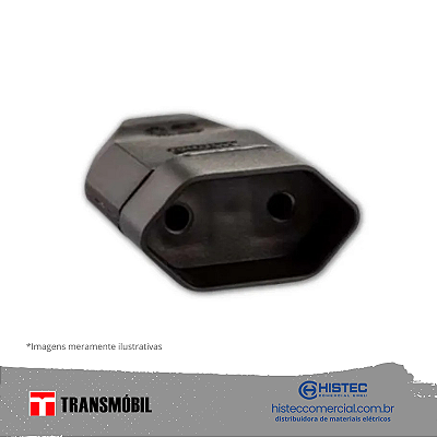 PLUG FEMEA 2P LINHA 20A PT REF 11114 NBR-14136 TRANSMOBIL