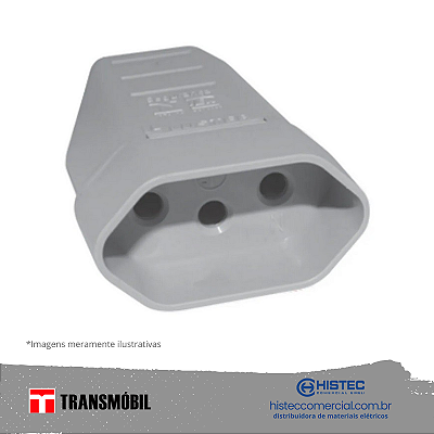 PLUG FEMEA 2P+T LINHA 20A CZ REF 11417 NBR-14136 TRANSMOBIL