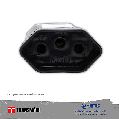 PLUG FEMEA 2P+T LINHA 20A PT REF 11117 NBR-14136 TRANSMOBIL