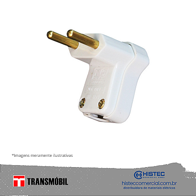 PLUG MACHO COM PRENSA CABO 2P 20A 250V BR 11104 TRANSMOBIL