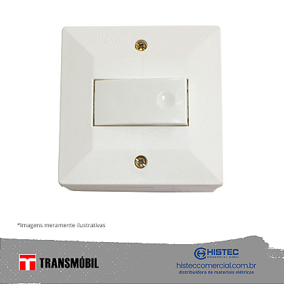 INTERRUPTOR PARALELO SISTEMA "X" BRANCO 13041 TRANSMOBIL