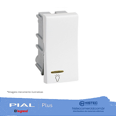 PULSADOR MINUTERIA COM LUZ 2A 250V PIALPLUS 611023