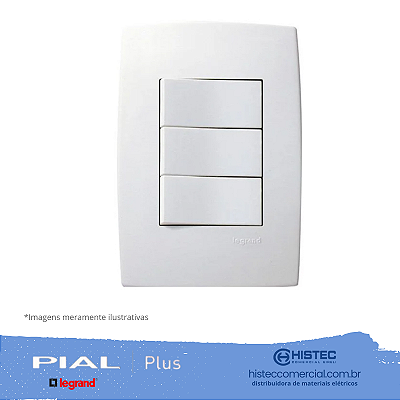 CONJUNTO 3 INTERRUPTORES PARALELOS 4x2 PIALPLUS 613106
