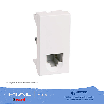 TOMADA TELEFONE RJ11 2 FIOS PIALPLUS 615011