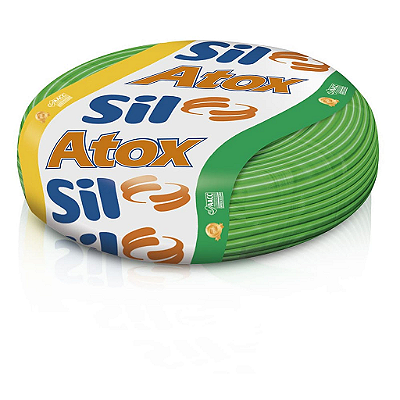 CABO FLEXIVEL ATOXSIL 750V 2,5MM2 ROLO 100m VERDE SIL