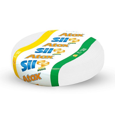 CABO FLEXIVEL ATOXSIL 750V 2,5MM2 ROLO 100m BRANCO SIL