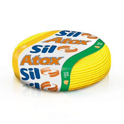 CABO FLEXIVEL ATOXSIL 750V 2,5MM2 ROLO 100m AMARELO SIL