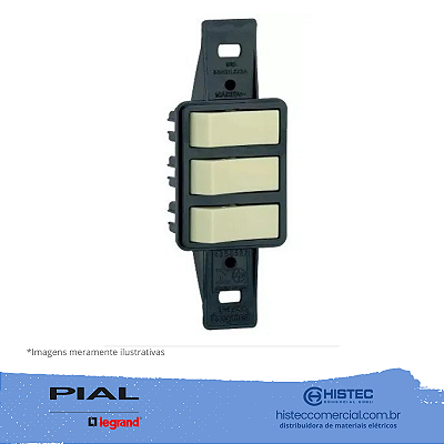 SILENTOQUE 3000 CONJUNTO 3 INTERRUPTORES SIMPLES SEM PLACA PIAL