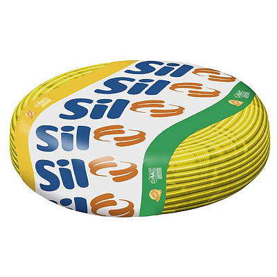 CABO FLEXSIL 750V 6,0MM2 ROLO 100m AMARELO SIL